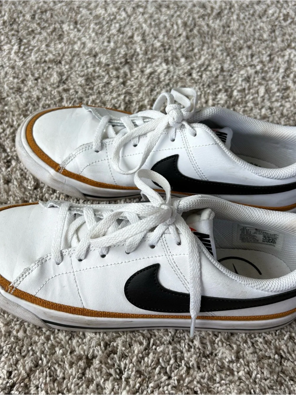 Nike Kids Court Legacy Next Nature In White Desert Ochre Size 5Y